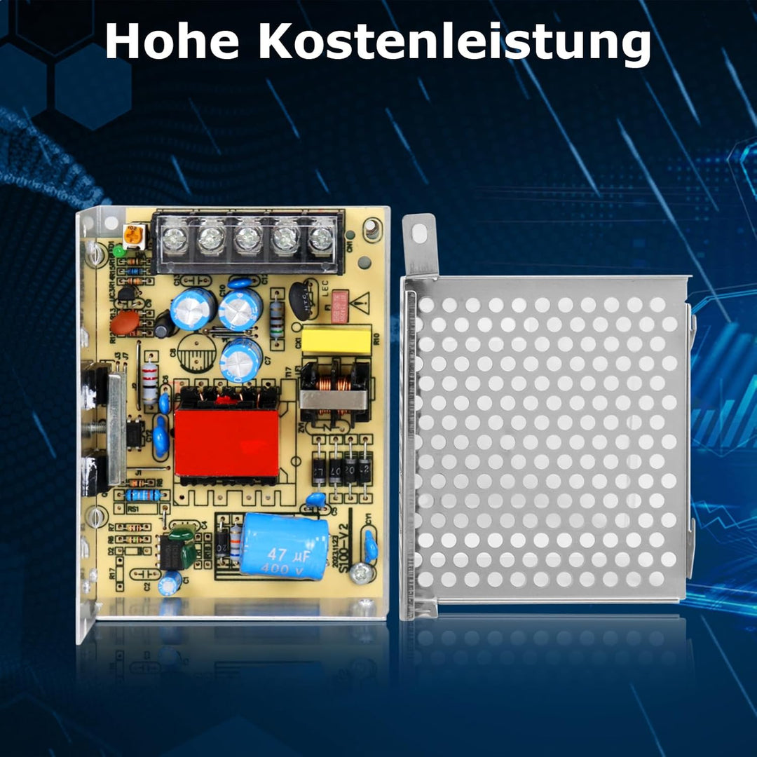 LightingWill Schaltnetzteil 24V 2,5A 60W Netzteil, LED Trafo Schaltwandler AC 230V auf DC 24 Volt, A