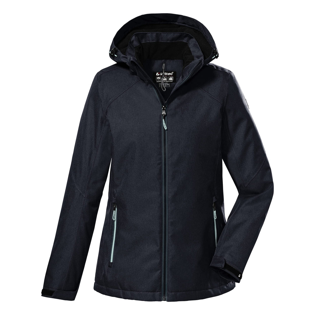 Killtec Damen Kow 142 Wmn Jckt Outdoorjacke/Funktionsjacke mit abzippbarer Kapuze 36 dunkelnavy, 36