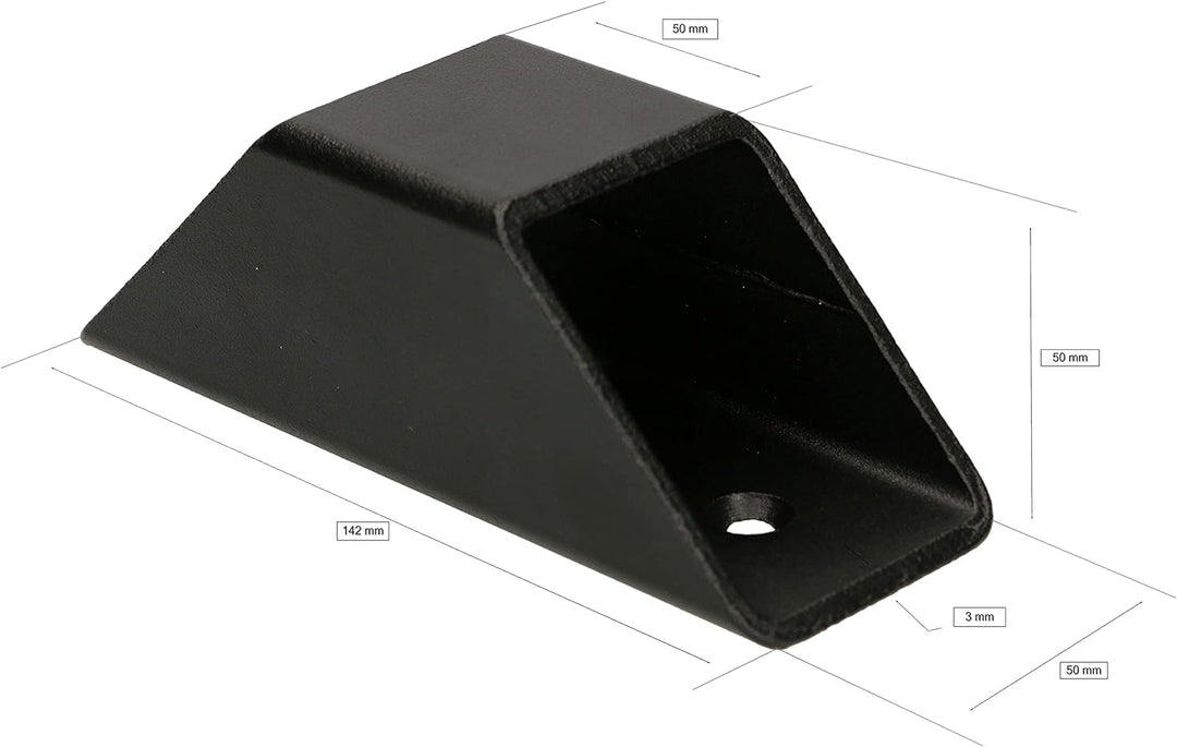 KOTARBAU® Befestigungsanker für Beton Bodenanker für Fahrrad Motorrad Schwarz, Schwarz