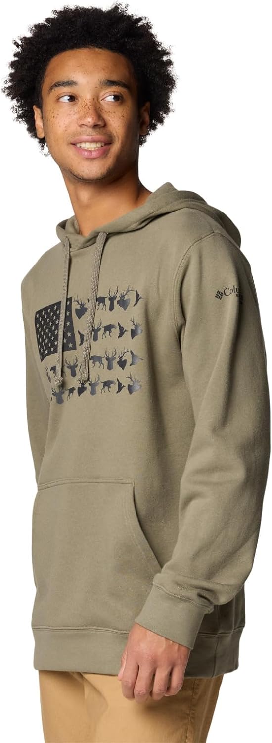 Columbia Herren PHG Game Flag Ii Hoodie Sweatshirt (1er Pack) L Steingrün/Schwarz Jagdflagge, L Stei