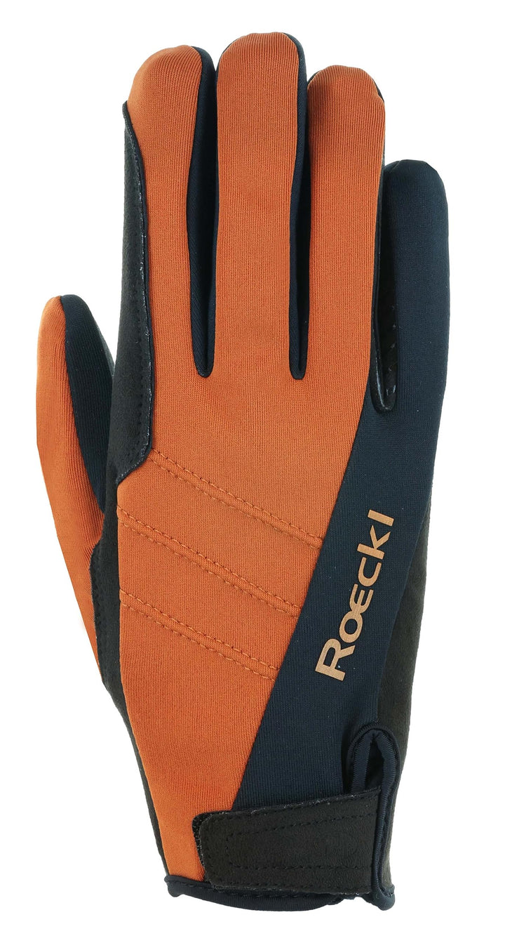 Roeckl Sports Reithandschuh WISBECH, Turnier Winter Handschuh, 2 Farben, Grösse 6-11 7 Bernstein, 7