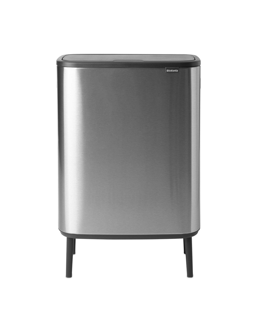 Brabantia Bo Touch Abfalleimer Hi Recycling 2 x 30L, Stahl matt gegen Fingerabdrücke