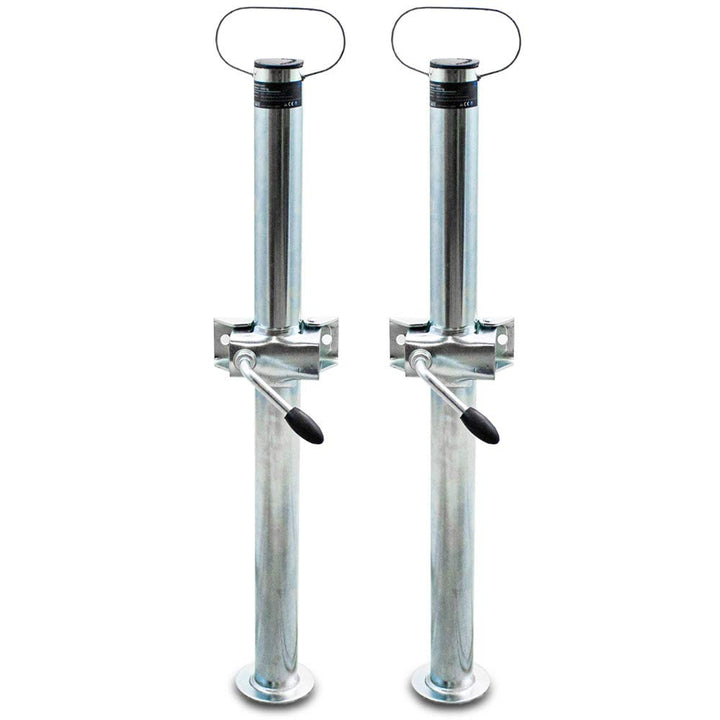 BITUXX® 1 Paar Anhänger Abstellstütze 700mm Stütze Anhängerstütze Stützfuss bis 1000Kg 70cm