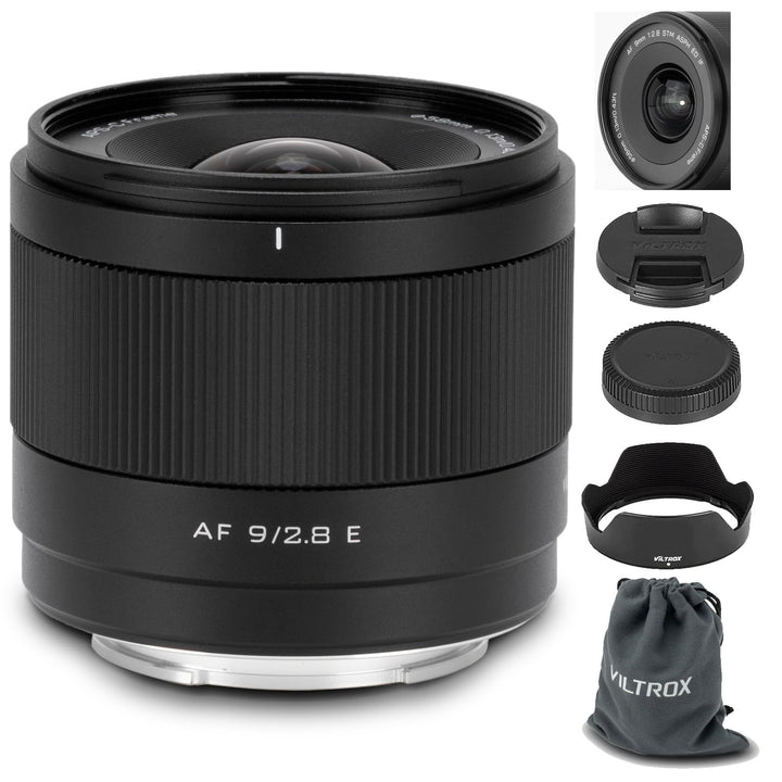 VILTROX 9mm F2.8 E-Mount APS-C Objektiv für Sony, Autofokus-Ultraweitwinkel-Festbrennweite für Sony