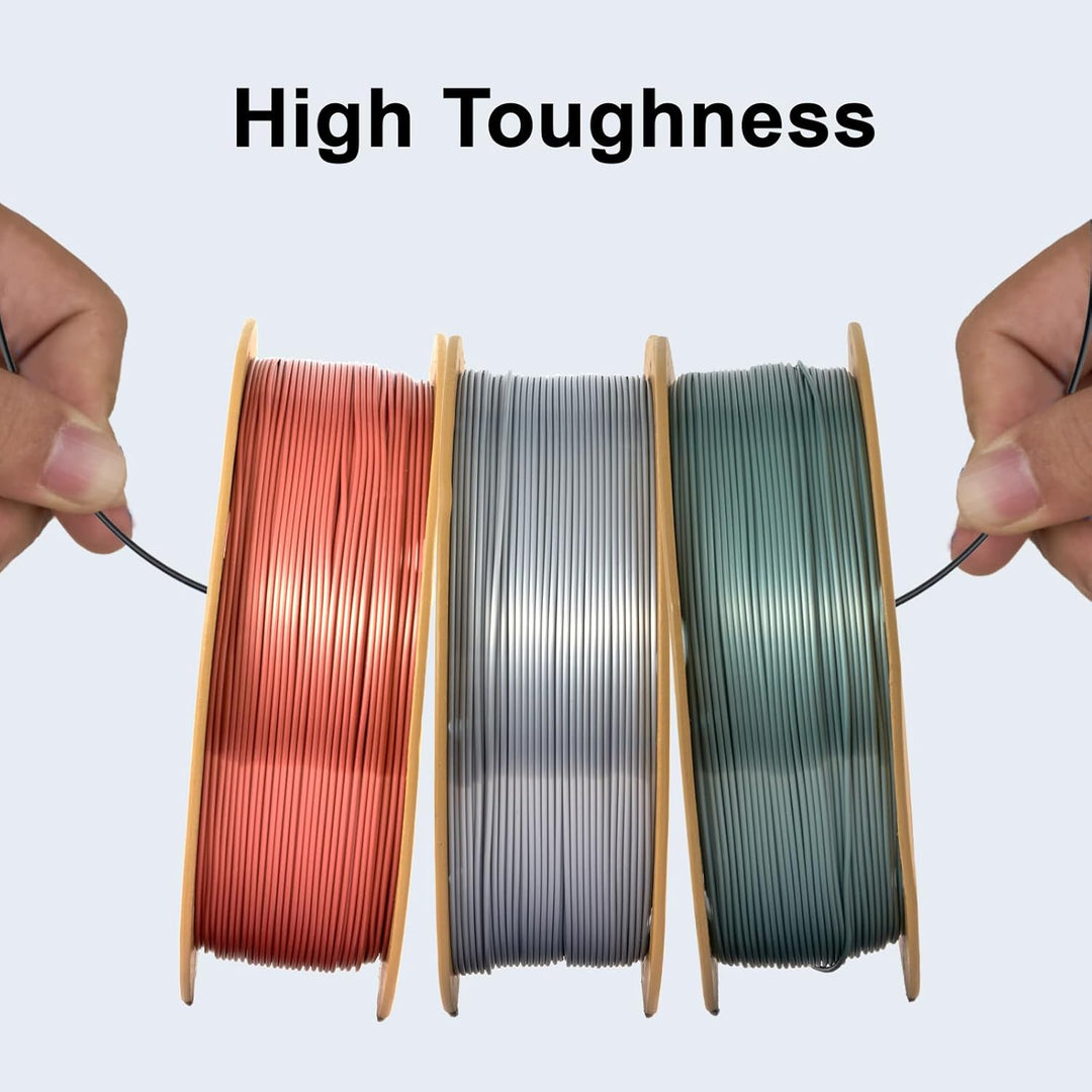 ERYONE Silk PLA Filament 1.75 mm, 3D-Drucker Filament PLA, 0,03 mm, 1 kg/Spule, Silk Blau