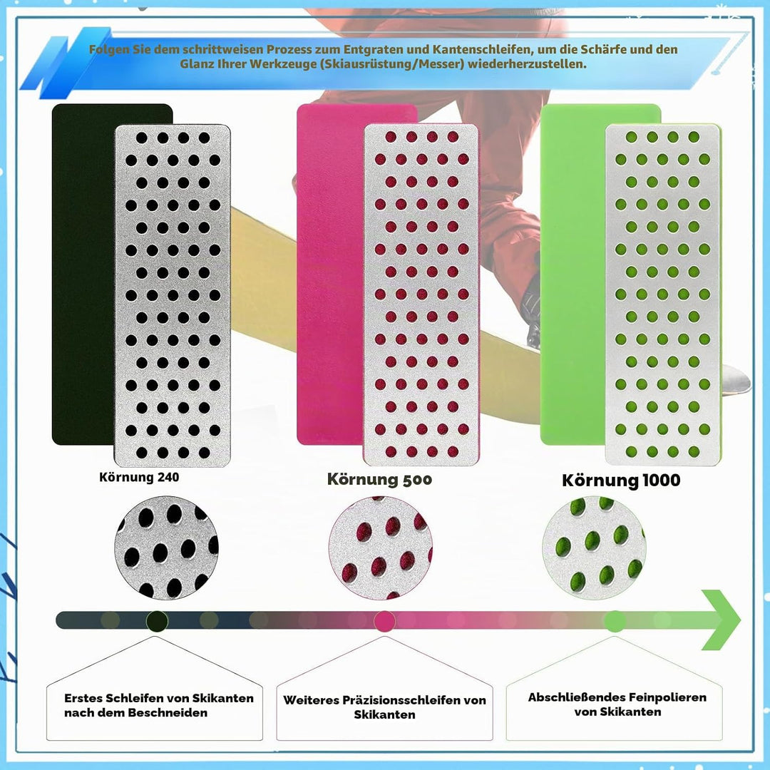 Diamant-Schleifstein-Set 3 Teile (240