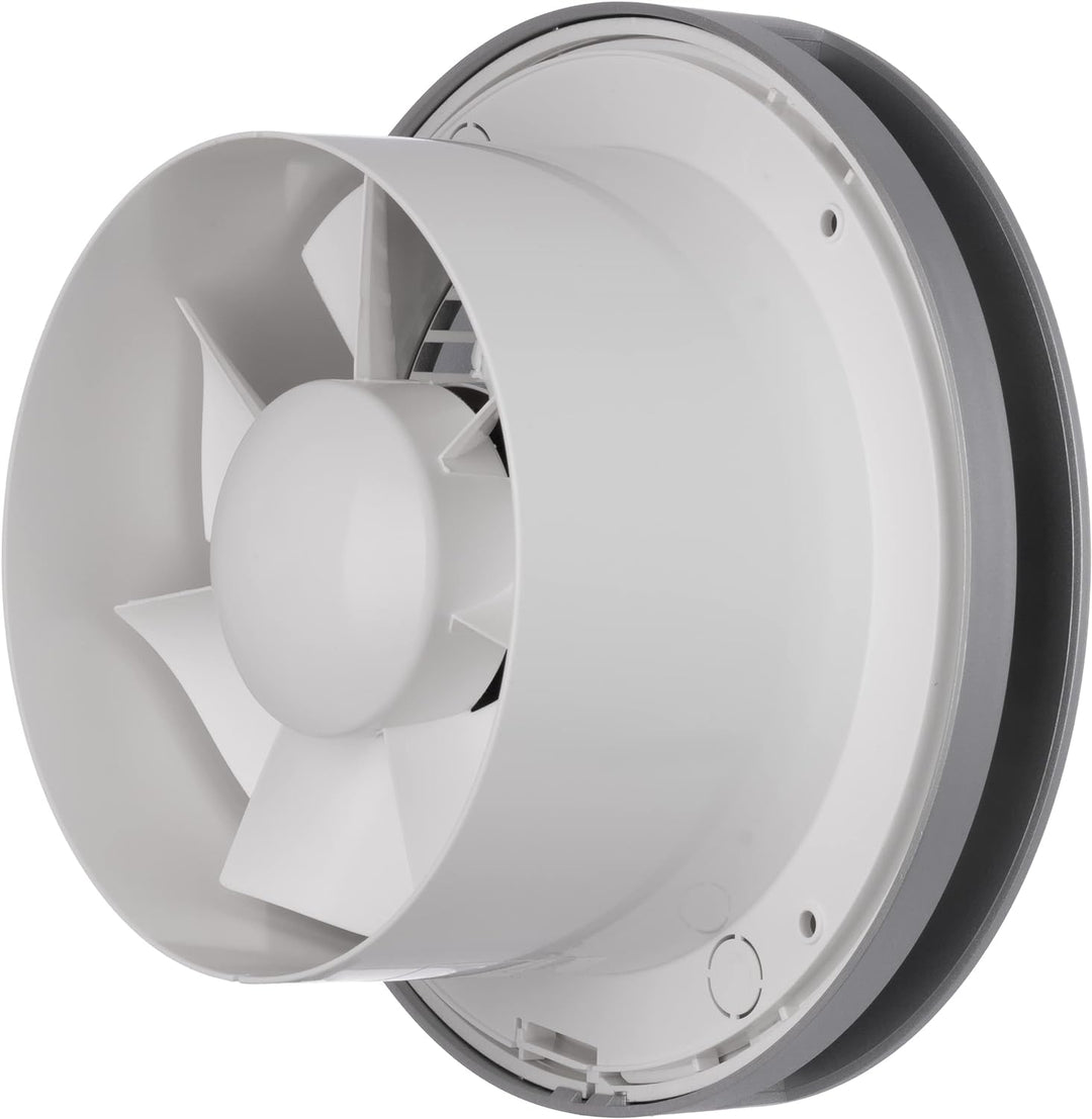 Ø 150mm Silber Badlüfter - Ventilator mit Kugellager - Lüfter für Effiziente Belüftung im Bad Kuche