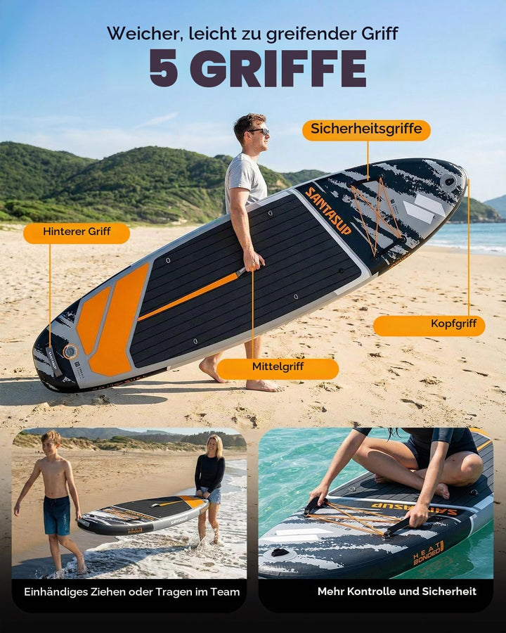 Aufblasbares Stand Up Paddle Board Surfbrett SUP Komplettes 320/335cmPaddleboard Zubehör Verstellbar