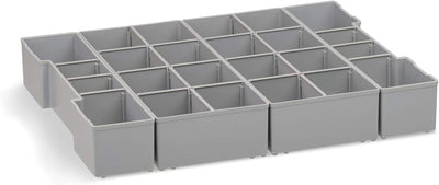 Werkzeugkoffer Einsatz | L-BOXX 102 Insetboxen-Set | K3 Einsätze mit Deckenpolster | Sortierboxen fü