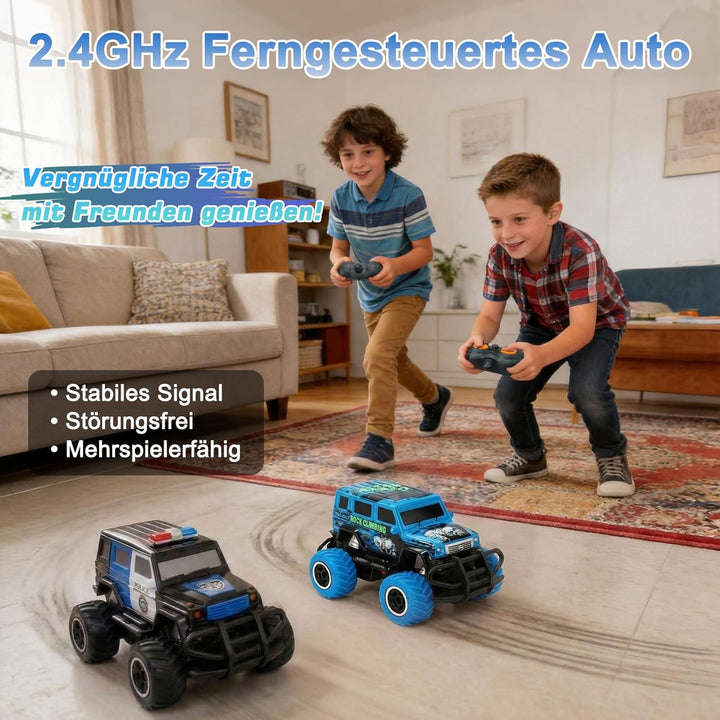 Pup Go Ferngesteuertes Auto Schnell mit Licht für Kinder 3-9 Jahr, Robust Mini RC Auto Offroad Indoo