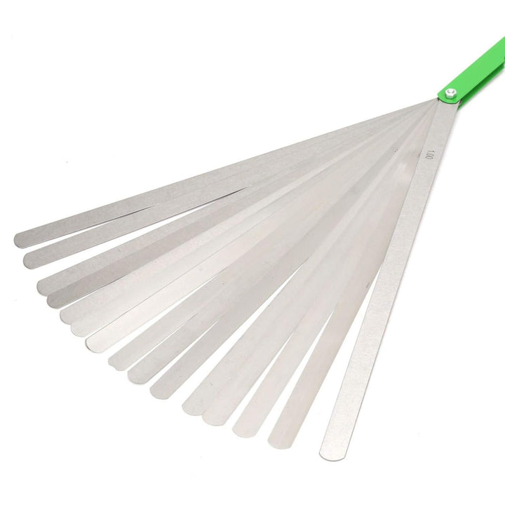 Fühlerlehren, 17 Klingen Fühlerlehre 0,02-1,00mm Edelstahl Metrisch/Imperial Werkzeug zur Messung Dr