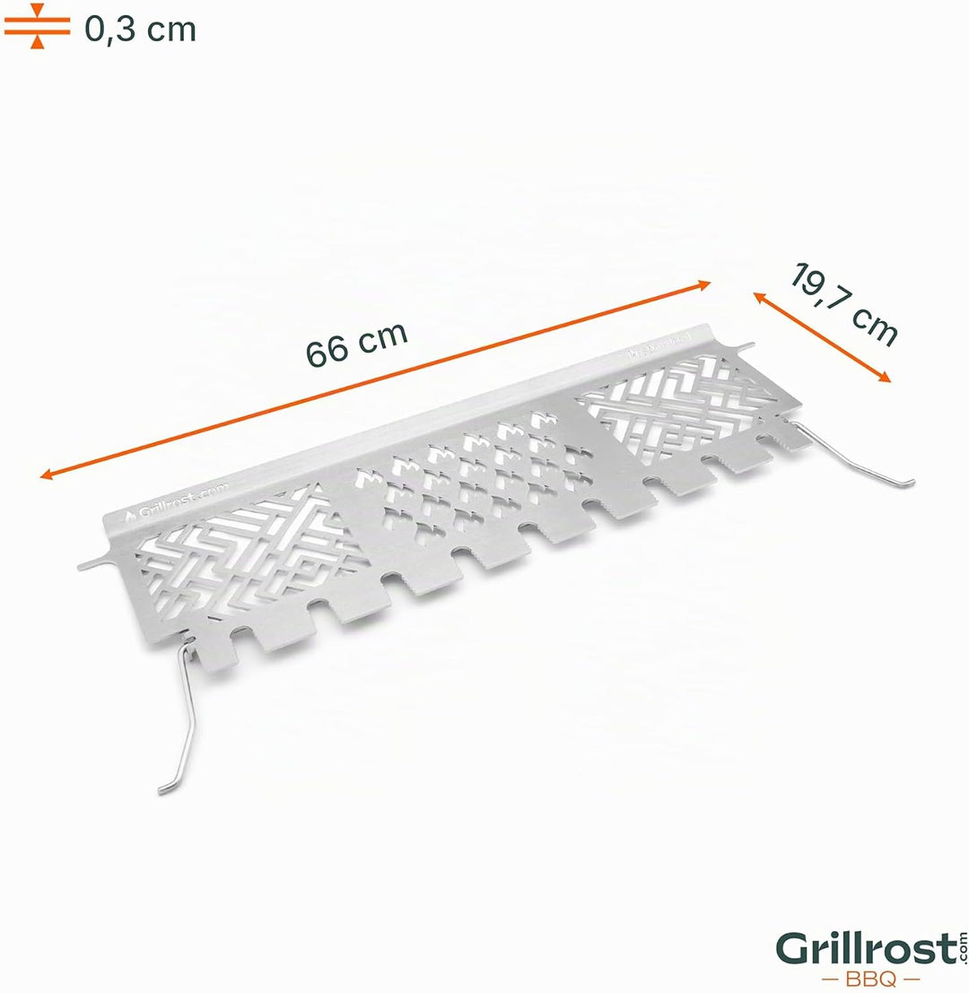 Grillrost.com Das Original Edelstahl Warmhalterost Enders Monroe Pro 4 - Multistation grillt 9 Keule