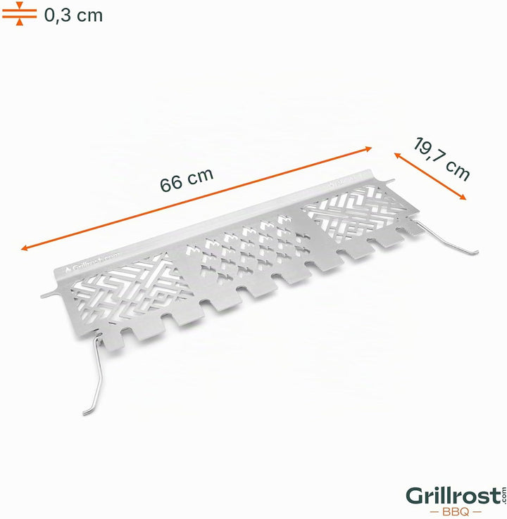 Grillrost.com Das Original Edelstahl Warmhalterost Enders Monroe Pro 4 - Multistation grillt 9 Keule