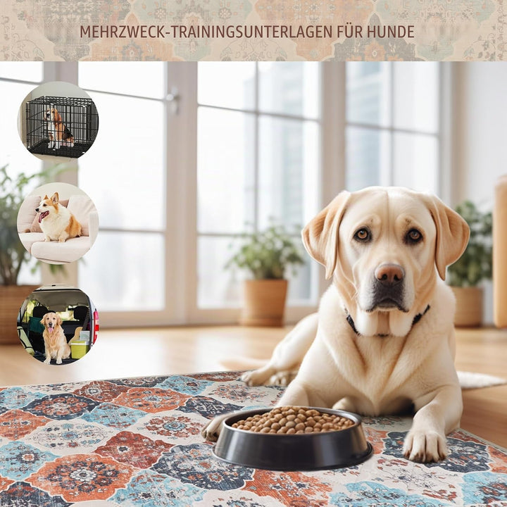 IEUUMLER 2 Stück Welpenunterlagen Waschbar für Hunde, Wiederverwendbar und Schnell Absorbierend PIPI