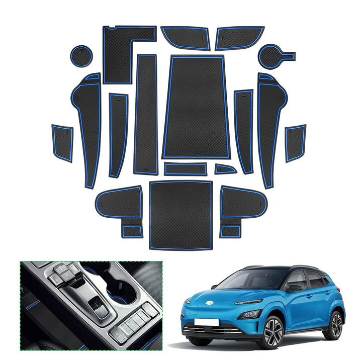 GAFAT 2019-2022 2023 Hyunda-i Kona Elektro EV Electric Antirutschmatten, Kona EV Gummimatten für Mit