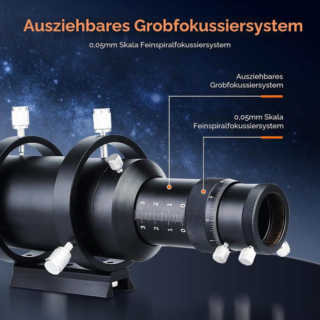 Svbony SV106 Teleskop Guiders, 60mm FMC Teleskope Sucher mit 240mm Brennweite Helical Fokussiergerät