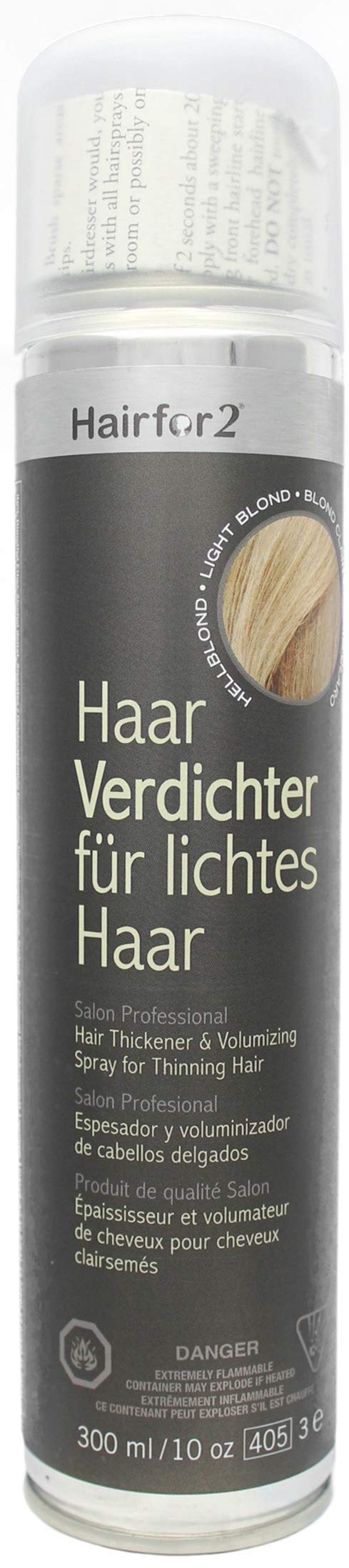 Hairfor2 Haarverdichtungsspray gegen lichtes Haar | Haarpuder | Streuhaar | Haarauffüller | Haarausf