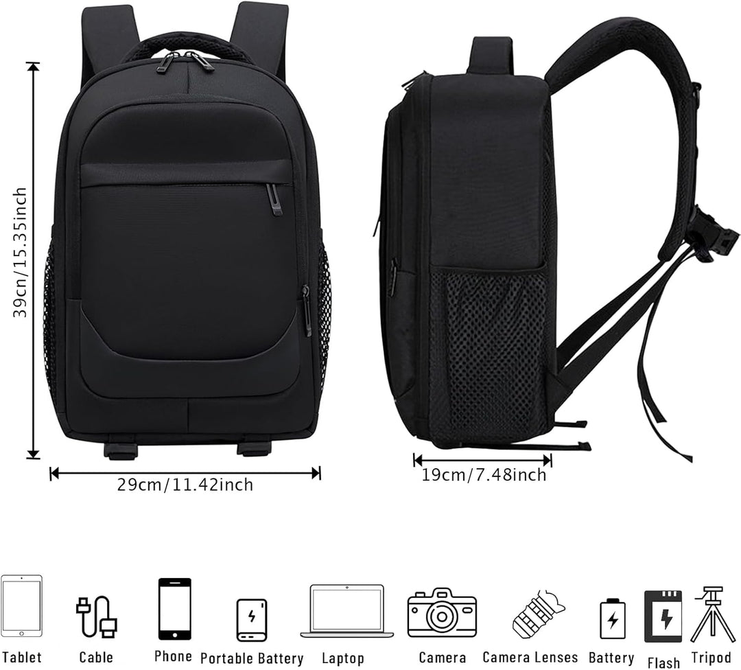 Kamerarucksack Fotorucksack Wasserdicht Kamera Rucksack mit Regenschutz Kameratasche für Spiegelrefl