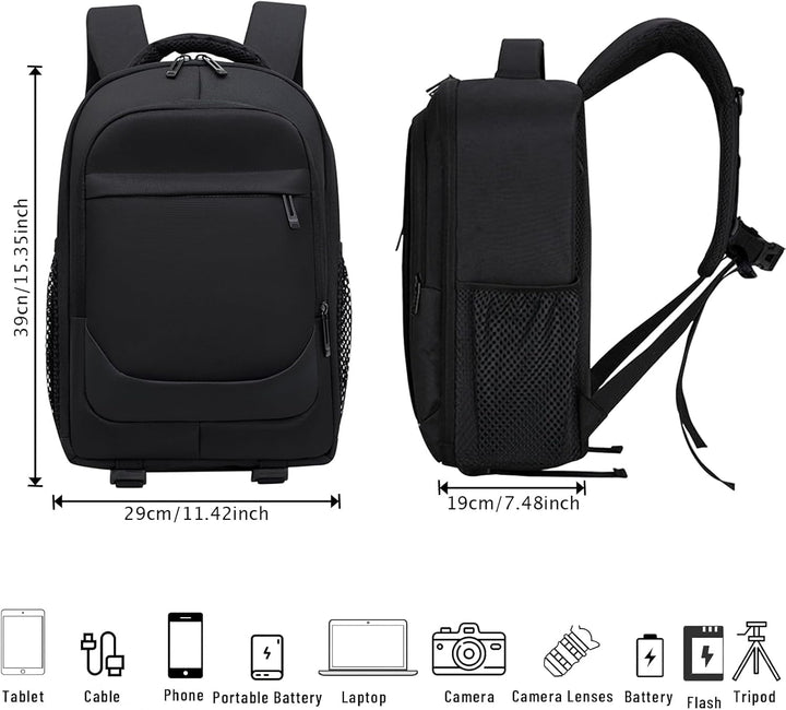 Kamerarucksack Fotorucksack Wasserdicht Kamera Rucksack mit Regenschutz Kameratasche für Spiegelrefl