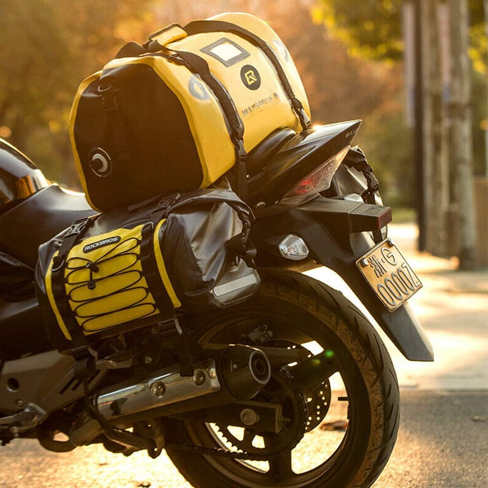 ROCKBROS Motorrad Doppel Satteltaschen Gepäckträgertaschen 100% Wasserdicht Motorradtasche Ca.62L Ge