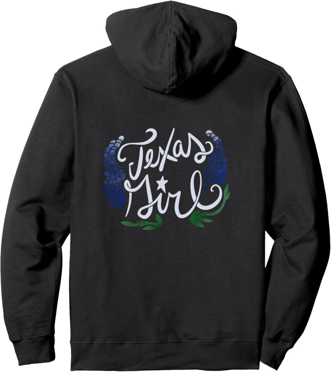 Texas Girl Cute Texan Bluebonnets. Pullover Hoodie