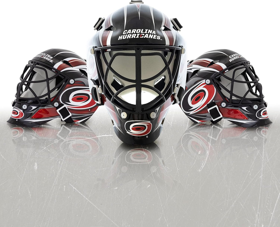 Franklin Sports NHL Team Logo Mini Hockey Goalie Mask with Case - Collectible Goalie Mask with Offic