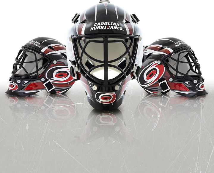 Franklin Sports NHL Team Logo Mini Hockey Goalie Mask with Case - Collectible Goalie Mask with Offic