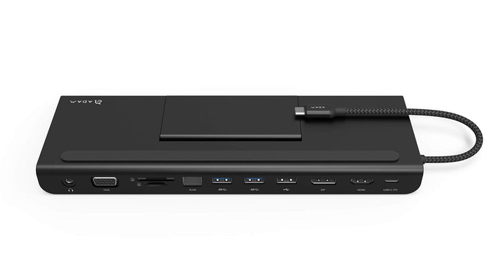 ADAM elements CASA Hub Pro 11-in-1 | Apple MacBook & USB-C Notebooks | schwarz | AAPADHUBPROBK