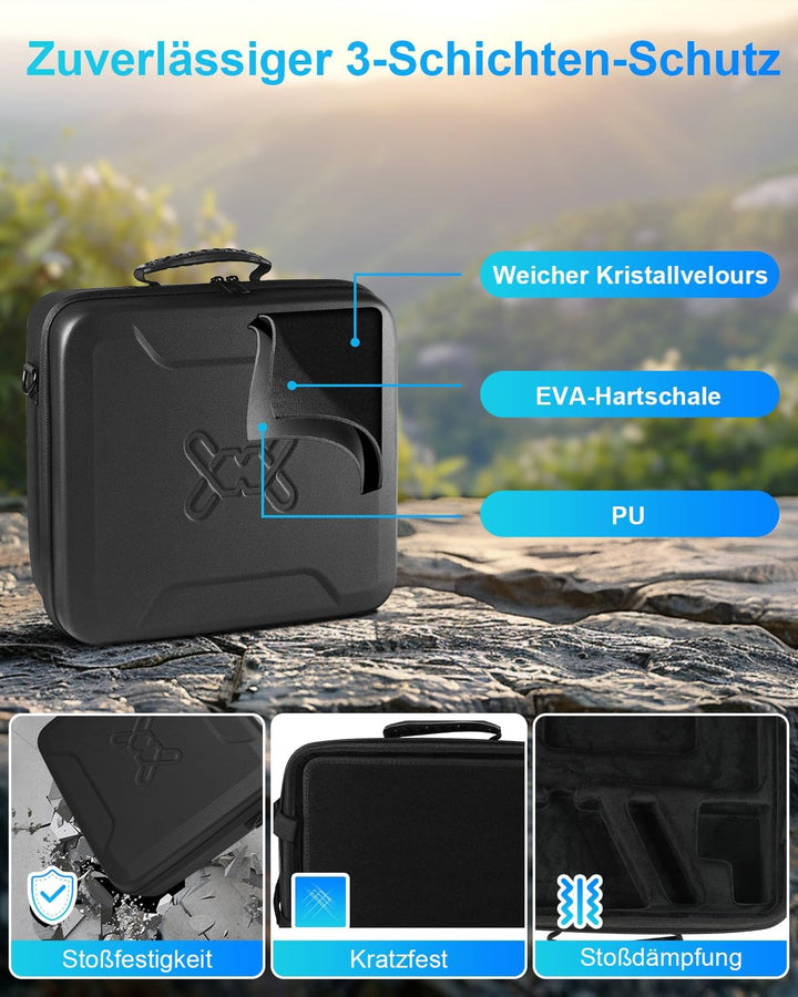 Mwin Starlink Mini Tasche - Starlink Mini Zubehör Leichtes Reiseetui Spritzwassergeschützte und Stos