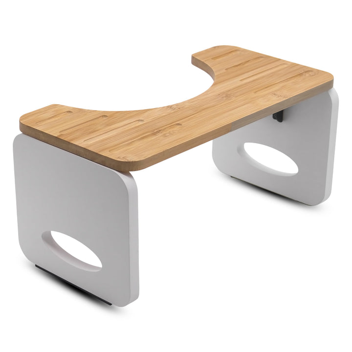 Spetebo Bambus Toilettenhocker für natürliche Hockstellung - 40 x 20 cm - Ergonomischer Squat WC Hoc