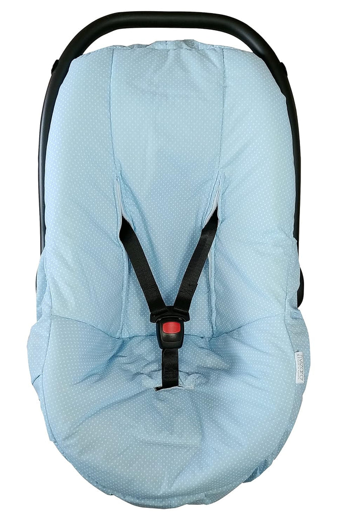 Autositzbezug für Babys Universal Gruppe 0/0 + Baumwolle ideal für den Sommer - Marke Vizaro - Blau