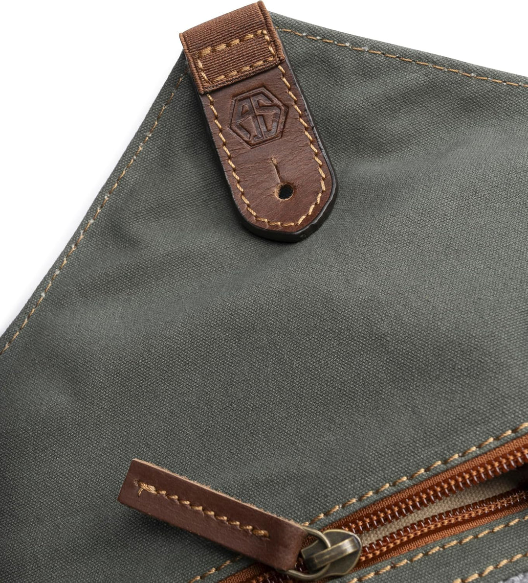 Angus Stoke Messertasche für Kochmesser aus Büffelleder - Exklusive Unikat 7-Fach Messerrolltasche g