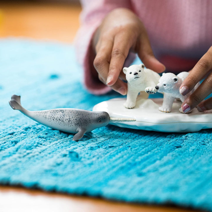 SCHLEICH 42531 Eisbären-Rutschpartie, ab 3 Jahren, WILD Life - Spielset, 4 Teile Standardverpackung,