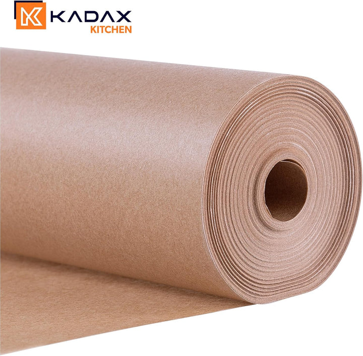 KADAX 3 x Backpapier auf Rolle, 38 cm x 50 m, Pergamentpapier mit beidseitiger Silikonbeschichtung,