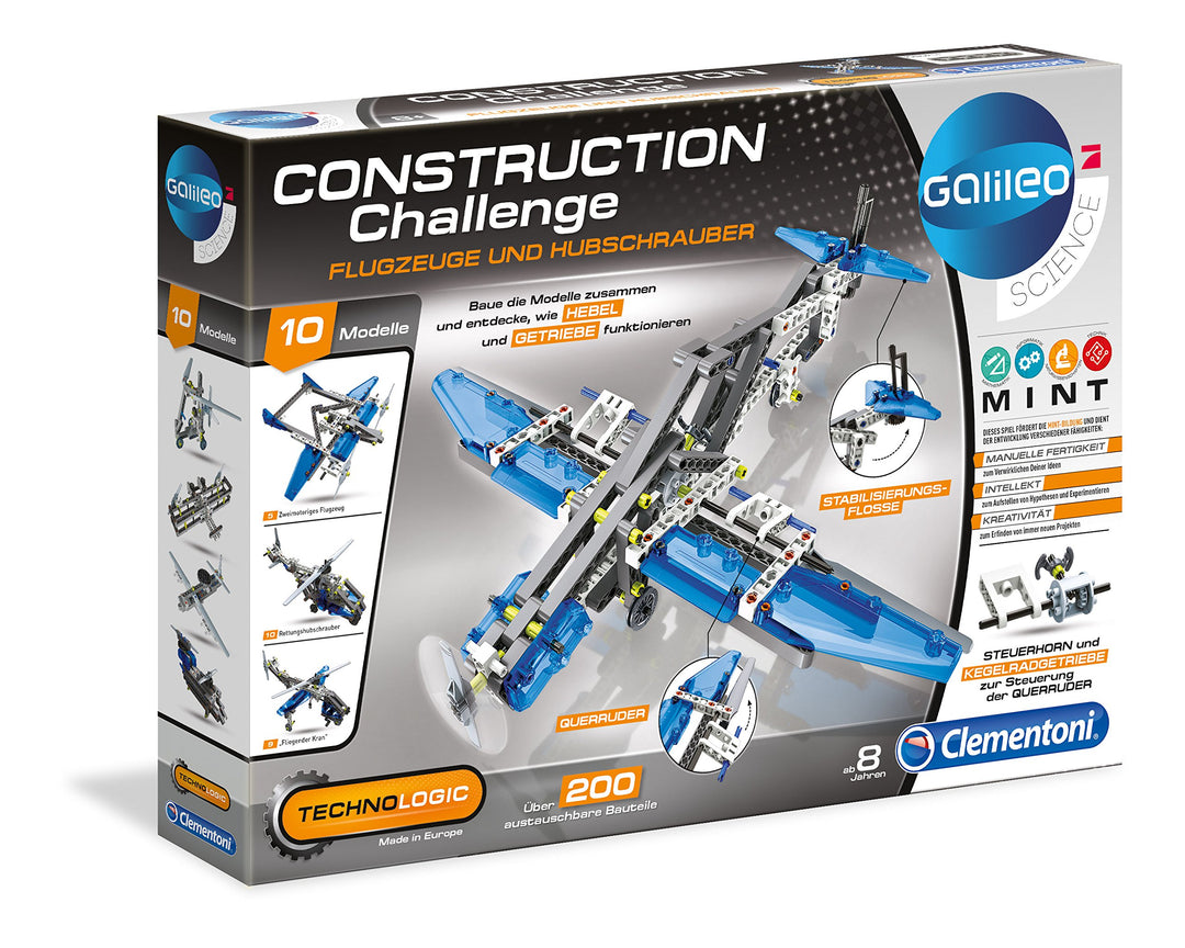 Clementoni 59009.4 - Galileo Technologic - Flugzeuge & Hubschrauber, Flugzeuge & Hubschrauber