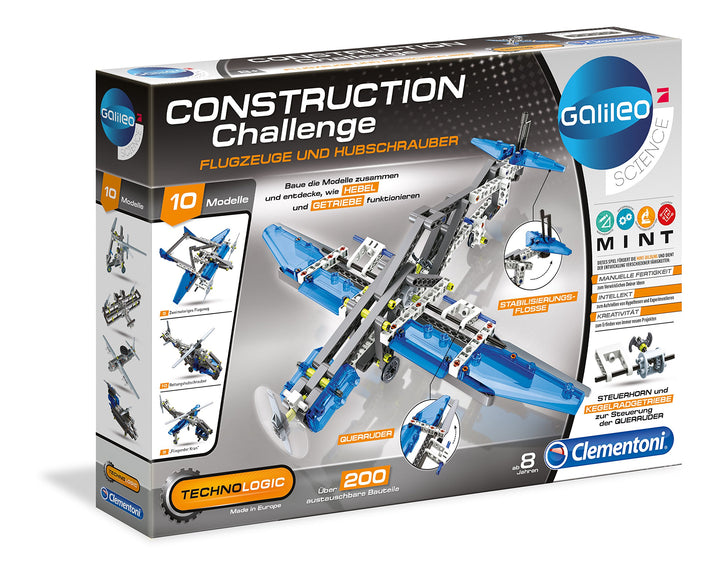 Clementoni 59009.4 - Galileo Technologic - Flugzeuge & Hubschrauber, Flugzeuge & Hubschrauber