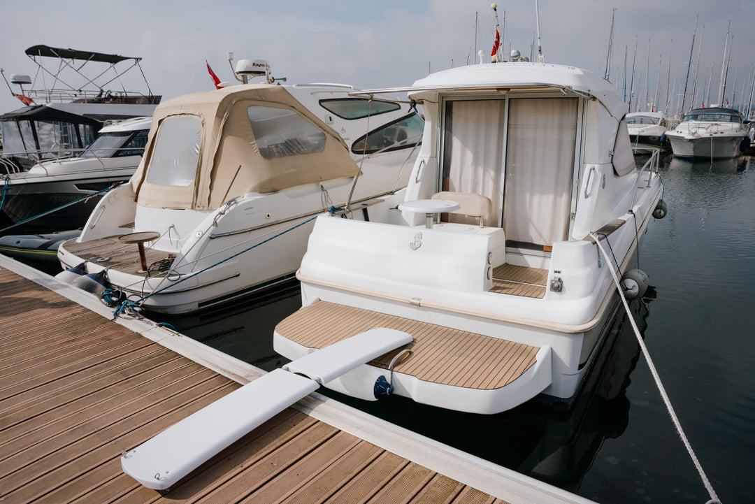 Poseidon Seamarkt Faltbare Carbon-Gangway | 200 cm | UV-geschützt | rutschfeste Unterseite | Tragkra
