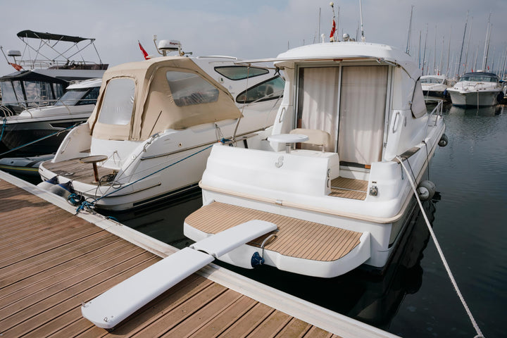Poseidon Seamarkt Faltbare Carbon-Gangway | 200 cm | UV-geschützt | rutschfeste Unterseite | Tragkra