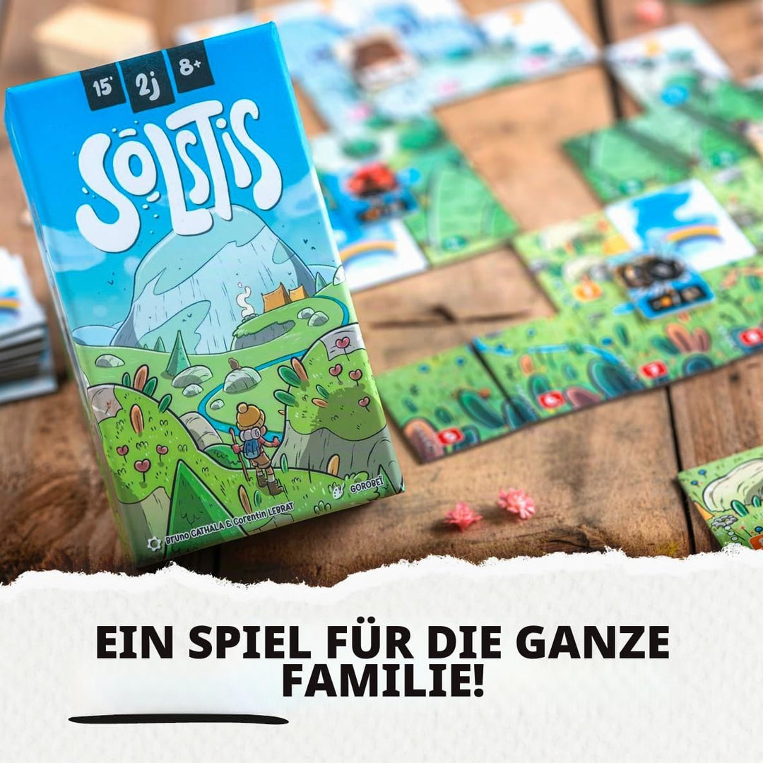 Solstis – Gesellschaftsspiel für 2 Spieler – Spiel 8 Jahre und älter – Taktisches Duell – Familiensp