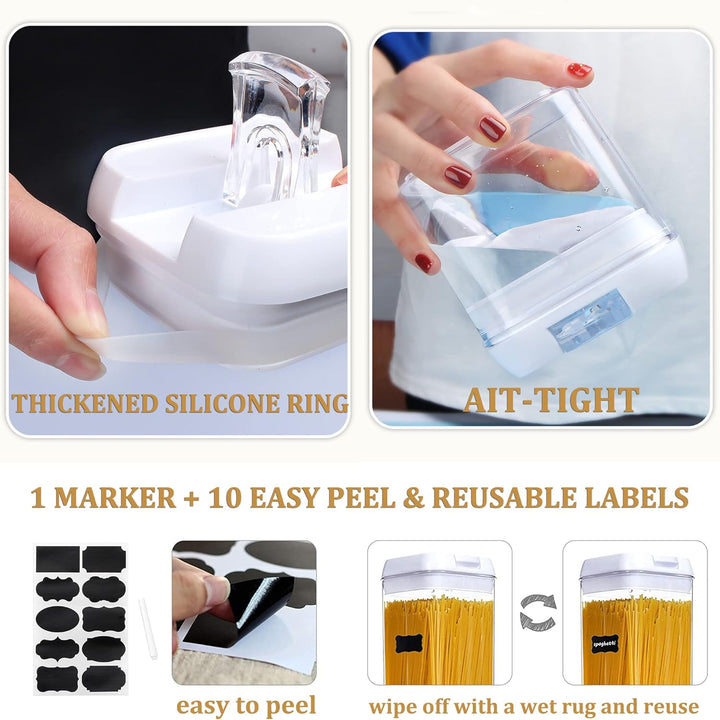 Vorratsdosen Aufbewahrungsbox Küche Vorratsbehälter Aufbewahrung: 3 Stück Luftdichte Pasta Behälter