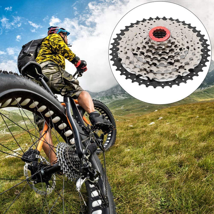 VGEBY 8 Fach Kassette, 42T Fahrrad Freilauf Kassette 8fach Fahrradzubehör für Mountainbikes