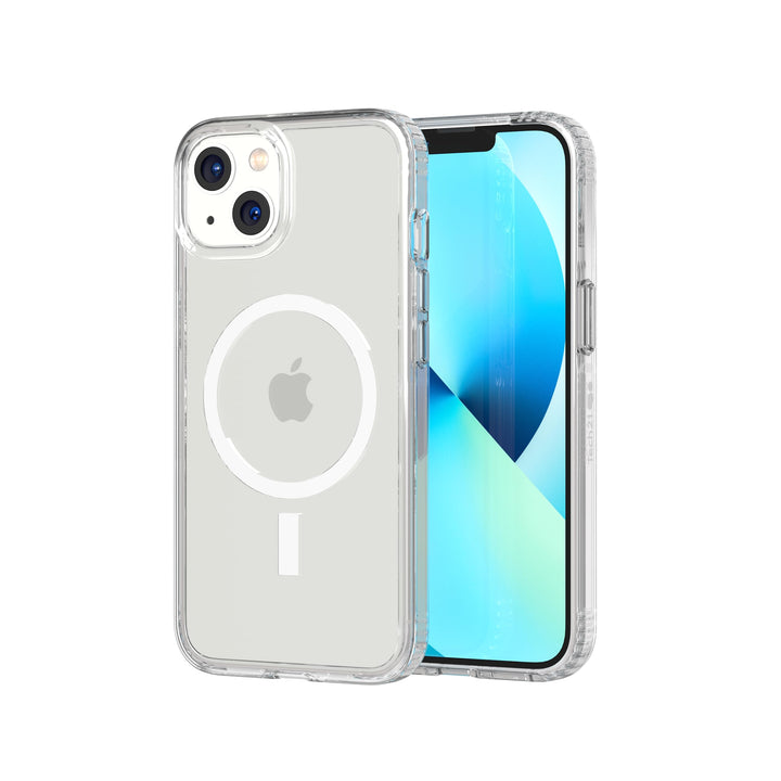 tech21 Evo Clear (MagSafe) für iPhone 13 – Transparente MagSafe Handyhülle mit 3,6 m Multi-Drop-Schu