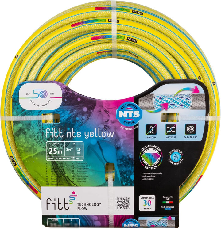 Fitt Yellow Wasserschlauch NTS New, Gelb, 19 mm x 25 Mt mm 19 x 25 mt Gelb, mm 19 x 25 mt Gelb