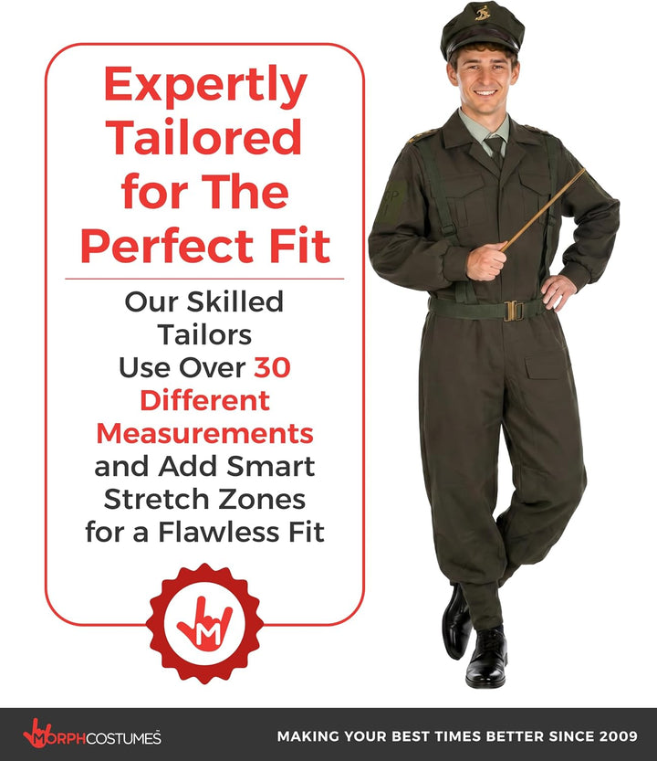 Fun Shack Militär Kostüm Herren, Militär Uniform Herren, Militär Anzug Herren, Kostüm Herren Army, S