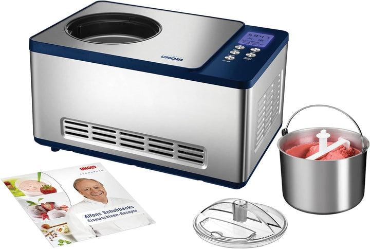 UNOLD Eismaschine Schuhbeck exklusiv, mit Kompressor, 1,5 Liter Eiscreme, 48818