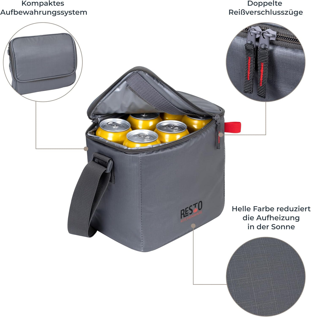 RESTO Bequeme Faltbare Kühltasche 5,5 L, 11L, 23L, 30L – Lunchbox für Damen & Herren, Getränke & Spe