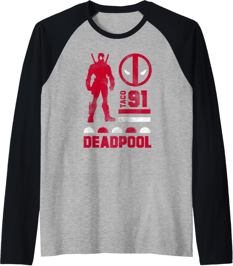 Marvel Deadpool Taco 91 Raglan