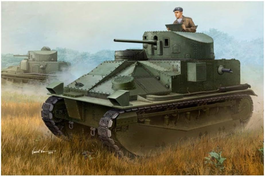 Hobby Boss 083879 1/35 Vickers MK II Link Modellbausatz, verschieden, 1:35