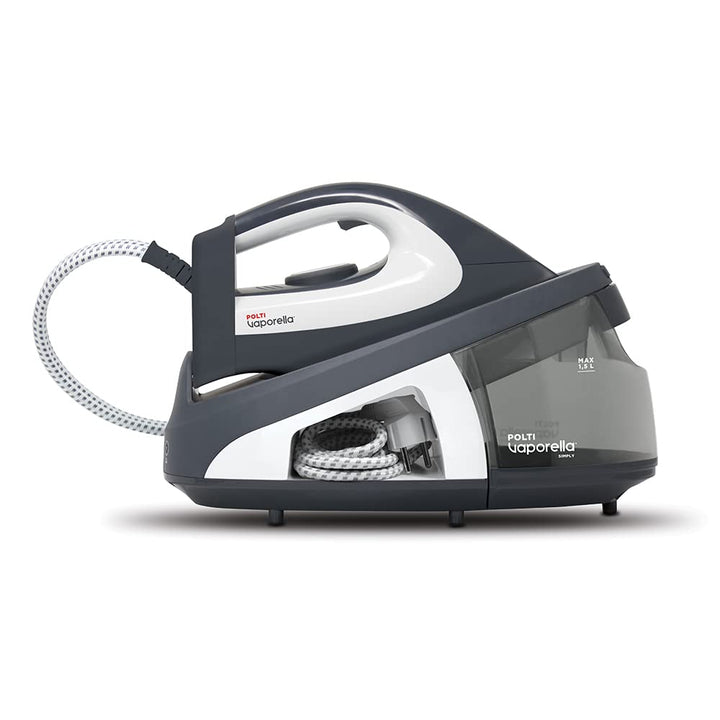 Polti PLEU0239 Vaporella Simply 10.12 Dampfbügeleisen, 2200, Keramik, 1.5 liters, Grau/Weiss