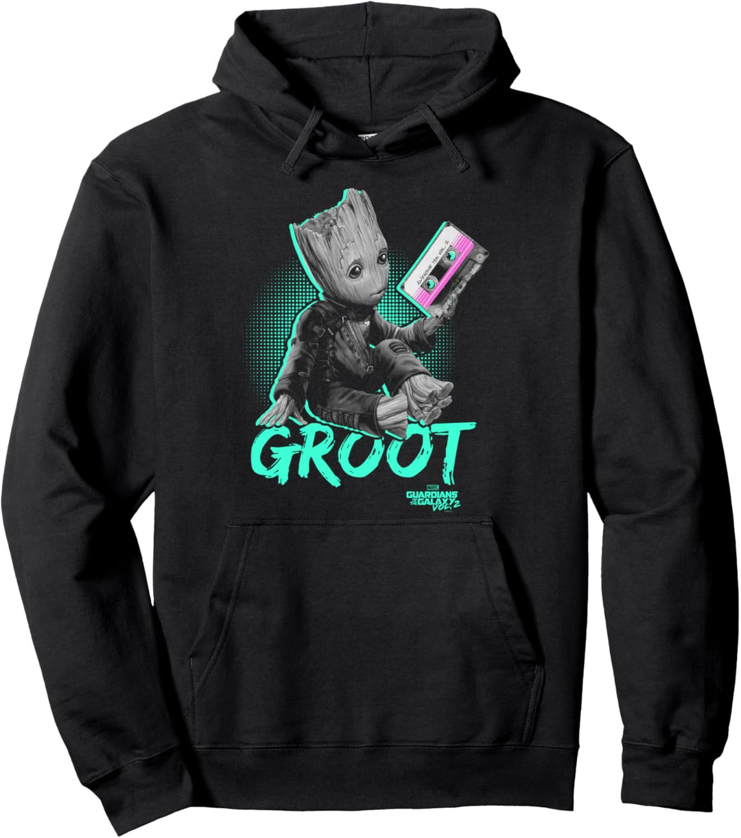 Marvel Wächter der Galaxie Neon Retro Baby Groot Pullover Hoodie